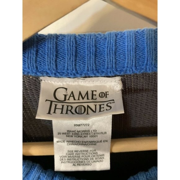 Game of Thrones Silent Night King Ugly Christmas Sweater Size M Men Gray… - Picture 7 of 9